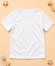 RISH Knit Half Sleeves Solid Tee - White