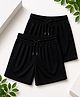 RISH Knit Pack Of 2 Textured Shorts - Black