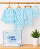 Kidbea Cotton Knit To Knit Pack Of 4 Full Sleeves All Over Printed Multi-Pack/ Value Packs - Blue