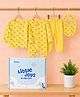 Kidbea Cotton Knit To Knit Pack Of 4 Full Sleeves All Over Printed Multi-Pack/ Value Packs - Yellow