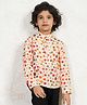 Bugandbees Woven Full Sleeves Floral Printed Short Kurta - Multi Colour