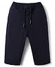 Bonfino Cotton Elastane Woven Full Length Trouser in Navy Blue