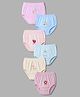Zero Cotton Regular Panties With Floral & Strawberry Print Pack Of 6 - Blue Pink & Yellow