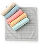 Zero Cotton Knit Printed Towel L 25 x B 25 cm Pack of 6 - Silver & Beige