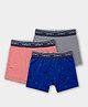 Carter's Toddler Cotton Knit Striped Trunks Anti Microbial Finish Pack of 3 - Brown Blue & Grey