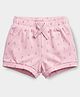 Carter's Organic Cotton Woven Mid Thigh Shorts In Ice-Cream Print - Pink