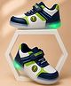 NEW STEPS Colour Blocked Velcro Closure LED Shoes - Blue