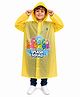 Viva Rainwear PVC Full Sleeves Animal Friends Designed Hooded Raincoat - Yellow