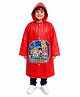 Viva Rainwear PVC Full Sleeves Rain Defenders Designed Hooded Raincoat - Red