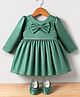 Bluebell Female Full Sleeves Satin Party Dresses and Gowns Green 12 (0-6m)