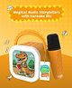 WonderBuddy StoryBox Mini, 250+ Stories Preloaded, Karaoke Mic for Singing, RGB Lights, Kids BT Speaker, Musical Toy, Birthday Gift for 6-10 year Kids, Orange