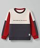 Ollypop Fleece Knit Full Sleeves  Sweatshirt with Explorer In The Making Text Print - White & Red