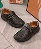 SHOES FOR JUNIORS Textured Velcro Closure Sandals - Brown