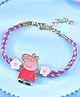 Asthetika Peppa Pig Cartoon Bracelet Rakhi with Roli Chawal - Red
