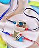 Asthetika Astronaut Rocket Set of 2 Rakhi with Roli Chawal - Blue