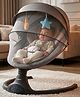 Baybee Electric Baby Swing with Adjustable Speed & Soothing Music | Baby Relaxing Swing Jhula with Mosquito Net, Safety Belt & Removable Toy | Rocking Function Cradle for New Born Babies (Black)