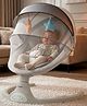 Baybee Electric Baby Swing with Adjustable Speed & Soothing Music | Baby Relaxing Swing Jhula with Mosquito Net, Safety Belt & Removable Toy | Rocking Function Cradle for New Born Babies (Grey)