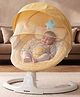 BAYBEE Premium Electric Baby Swing Cradle with Adjustable Speed Swings & Recline | Baby Electric Swing with Music, Safety Belt & Toys | Automatic Cradle & Rocker for Babies with Mosquito Net (Grey)