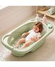 Baybee Lullie Baby Bath Tub for Kids with Anti-Slip Base & Easy Drain | Babies Bathtub with Built-in Soap & Accessory Holder | Spacious Baby Bath Tub for 0-5 Years Boys Girls (Green)