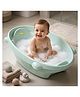 Baybee AquaHug Baby Bath Tub for 0 to 5 Years | Ergonomic Bath Tub for Kids with Anti-Slip Base & Quick Drains | Sitting & Lying Babies Bather & Baby Bathing Tub for Boys Girls (Blue)