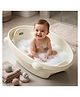 Baybee AquaHug Baby Bath Tub for 0 to 5 Years | Ergonomic Bath Tub for Kids with Anti-Slip Base & Quick Drains | Sitting & Lying Babies Bather & Baby Bathing Tub for Boys Girls (White)