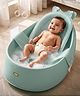 Baybee Whale Baby Bath tub for 0 to 5 Years | Baby Bath Tub for Kids with Soft Mesh Cushion Support & Easy Drains | Bather & Bathtub for Newborn Boys Girls | Mini Swimming Pool for Babies (Green)
