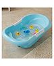 Baybee Lovely Baby Bath Tub for 0 to 5 Years | Ergonomic Bath Tub for Kids with Quick Drain & Storage | Premium Baby Bather with Non Slip Base & Side Grip Bathing Tubs for Boys Girls (Blue)