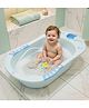 Baybee Dolphin Baby Bath Tub for 0 to 5 Years | Ergonomic Bath Tub for Kids with Non-Slip Base, Quick & Easy Drain | Premium Baby Bather with Soap Holder Bathing Tubs for Boys Girls (Blue)