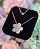 SKD Floral Detailed Pendant Necklace - Pink