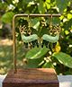 SKD Deer Detailed Earrings - Green