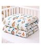 Babytoons Baby Blanket for New Born & Kids Rocket Printed Breathable Lightweight Comforter