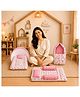 Babytoons Baby Bedding Set for New Born 0-6 Months 3 Pcs Newborn Baby Bed Set - Pink