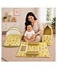 Babytoons 3 Pcs Bedding Set for New Born Baby Bed Sleeping Essentials 0 to 6 Months  Yellow