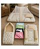 Babytoons Baby Bedding Set for New Born 0-6 Months 4 Pcs Newborn Baby Bed Set - Orange
