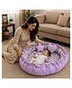 Babytoons Baby Bed New Born Baby Reversible Bedding Set 0-6 Months - Purple