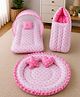 Babytoons Baby Sleeping Essential Reversible Nest Carry Bag & Mattress with Net 0-6 Months - Pink
