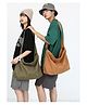Sanjary Trendy Oversized Canvas Shoulder Bag for adults, Lightweight Casual Hobo Tote, Large Capacity Travel Shopping Everyday Carry Bag color design may vary