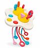 BitFeex Pull String Sensory Toy for Babies | Montessori Multi-Texture Activity Toy Silicone Teething Fidget Toy Fine Motor Skills Learning Toy | Travel Toy for Toddlers Birthday Gift for Boys & Girls