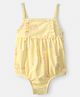 Carter's Knit Sleeveless Shells Printed V Cut Swimsuit - Yellow
