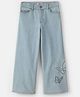 OshKosh B'gosh Denim Full Length Light Washed Butterfly Cropped Wide Leg Jeans - Blue