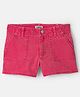 OshKosh B'gosh Cotton Lycra Woven Knee Length Solid Colour Stretch Twill Shorts - Red