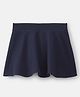OshKosh B'gosh Knit Above Knee Length Solid Colour Skort- Navy Blue