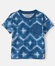 OshKosh B'gosh Cotton Knit Half Sleeves Tie & Die T-Shirt with Pocket - Blue