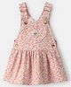 OshKosh B'gosh Cotton Woven Skirtall Frock with Sleeveless and Floral Print in Pink for 6-9 Months