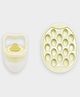 Mi Arcus Baby Fresh Food Feeder Kit with Silicone Ice Tray - Safe Fruit, Puree & Breast Milk Freezer Mold Set- Yellow