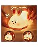 One94Store Kids Cute Little Rabbit Touch Silicone Night Lamp  Rechargeable LED Bedside Lamp for Children's Bedroom, Romantic Decor, Valentine Day Gift, Love Gift for Her, Couple Gift
