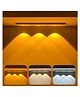 One94Store 40cm Motion Sensor Under Cabinet LED, 400mAh Battery, Dimmable USB Rechargeable Closet Lamp, Wireless Stick-On for Wardrobe, Kitchen, Stairs (Pack of 1) Yellow