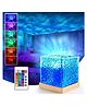 One94Store Ocean Wave Night Light Projector Lamp  3D Water Wave LED Projection Lamp with Remote Control for Bedroom, Romantic Decor, Valentine Day Gift, Love Gift for Her, Couple Gift - Blue