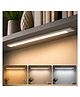 One94Store 40CM Rechargeable Motion Sensor LED Light  Wireless Under Cabinet Light with 3 Color Modes, 1200mAh Battery, Dimmable Stick-On Lamp for Kitchen, Wardrobe & Bedroom (White)