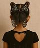 CHOKO Halloween Theme Embellished Bow Alligator Hair Clip - Black & Multi Colour